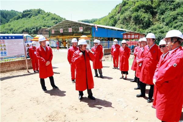 优发国际集团复工复产促增添项目观摩聚会与会职员走进环保保隆生态三秦在延在铜项目