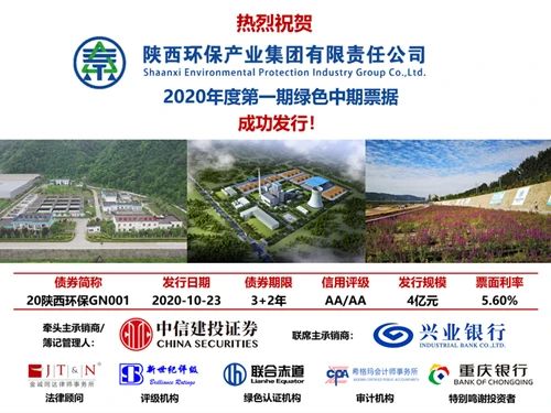优发国际集团2020年度第一期绿色中期票据乐成簿记刊行